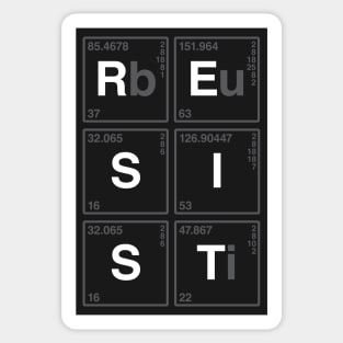 Periodic Table of the Resistance Sticker